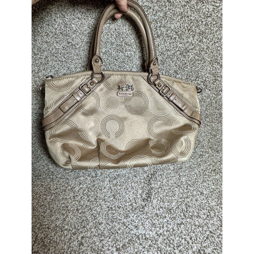 Coach Madison Dotted Op Art Sophia Satchel